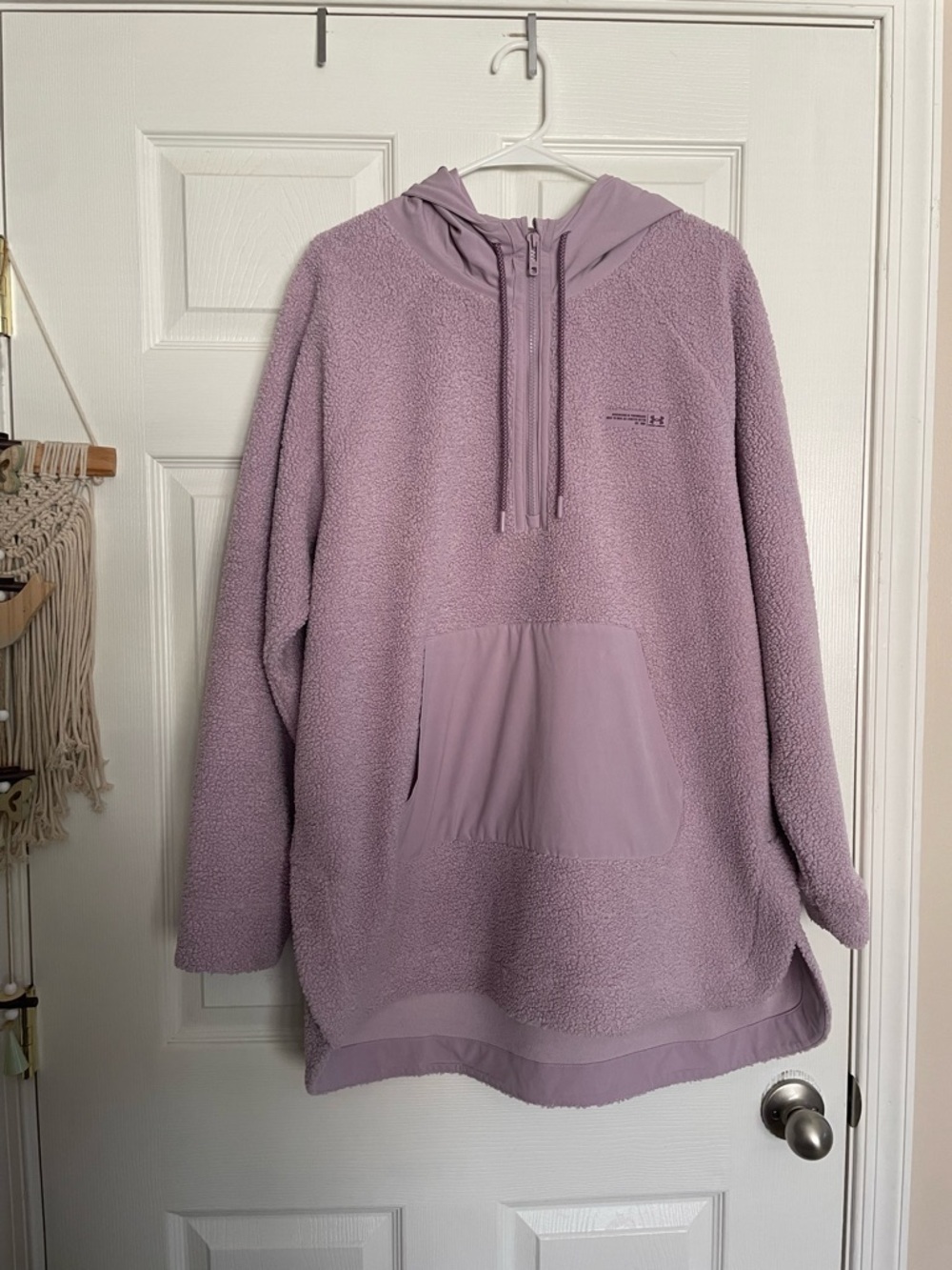 Under Armour Women's XL
Mission Boucle Anorak Jacket Lavender Sherpa Half-Zip